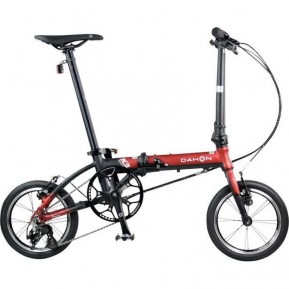 Складаний велосипед 14” Dahon Glo K3 PostPump червоний Фото №1